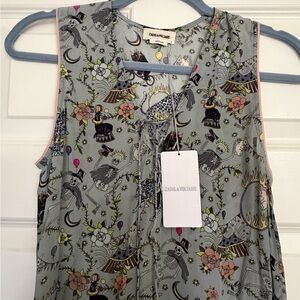 Zadig & Voltaire Dress Rory‎ Circus Print Viscose XS